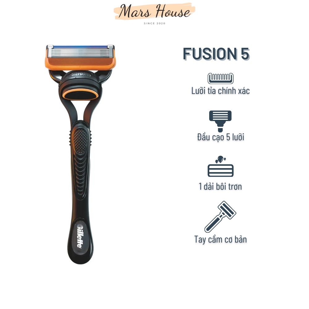 Dao cạo râu 5 lưỡi Gillette Fusion