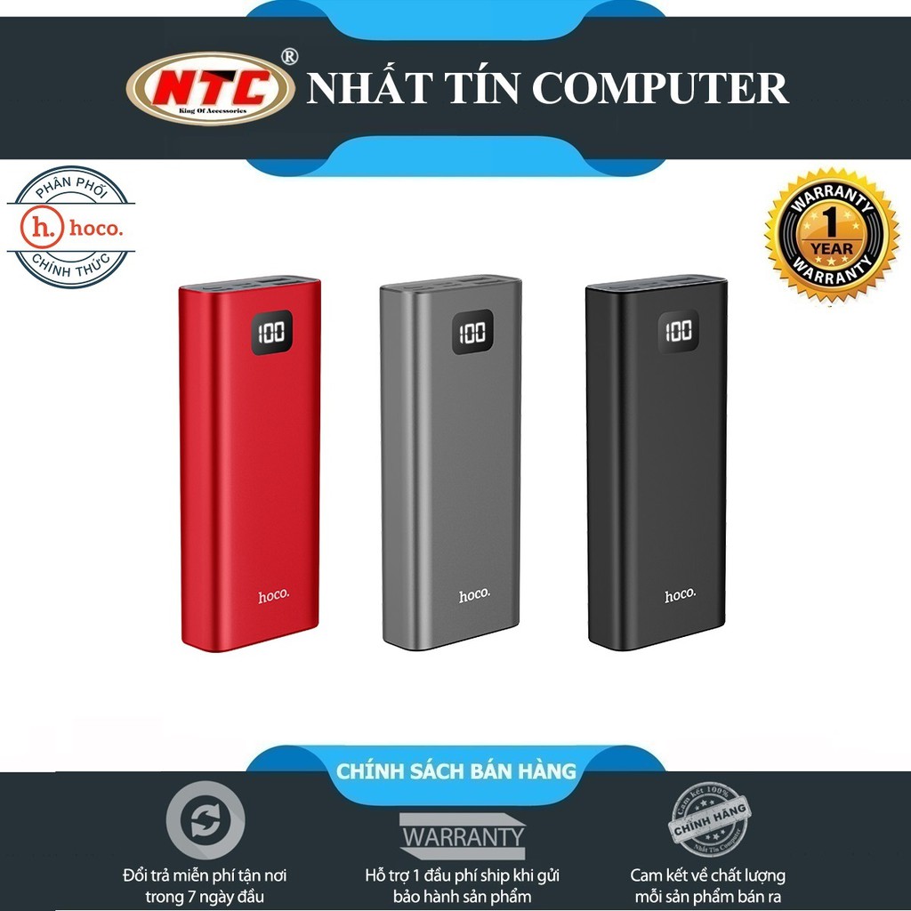 Pin sạc dự phòng mini Hoco J46 Star ocean 10000mAh nhôm nguyên khối 2 cổng sạc