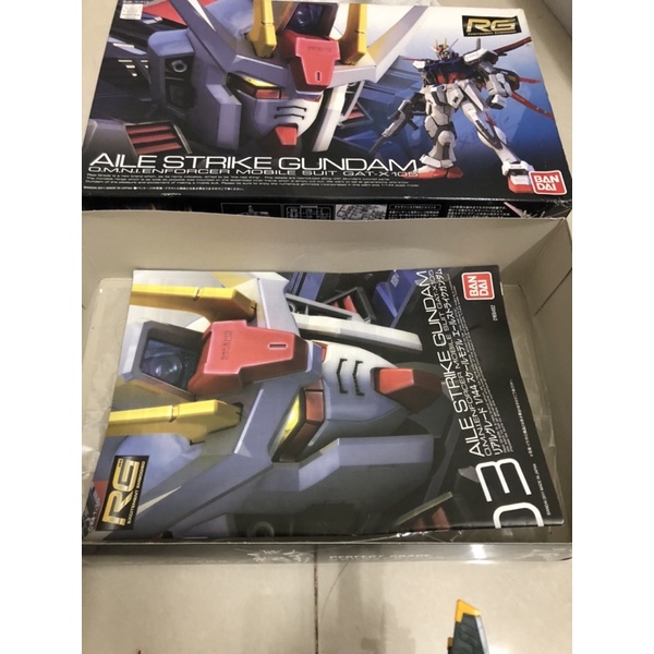 Mô hình lắp ráp Gundam RG Alie Strike + Launcher Bandai đã ráp đẹp