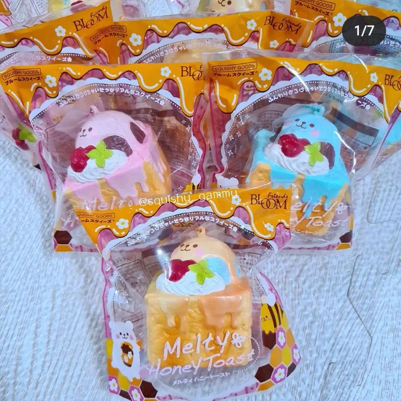 Đồ chơi Squishy bánh gấu mật ong chính hãng ibloom