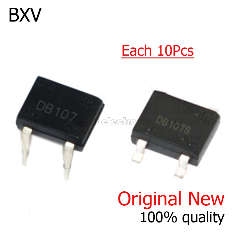 Set 20 Cầu Chỉnh Lưu MB6F MB6S MB10S MB6M DB107S DB157S DB207S DB107 DB207 0.5A 1A 600V 1000V BXV Chuyên Dụng