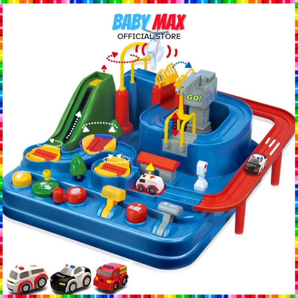 Đồ Chơi Ô Tô Mô Hình Lắp Ráp Đường Đua Phiêu Lưu Đồ Chơi Giáo Dục Cho Bé Trai Bé Gái BABY MAX