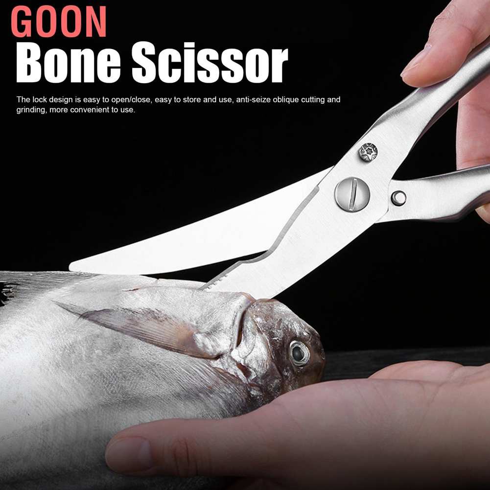 Goon Kéo Cắt Xương Gà Bằng Thép Không Gỉ Có Khóa An Toàn