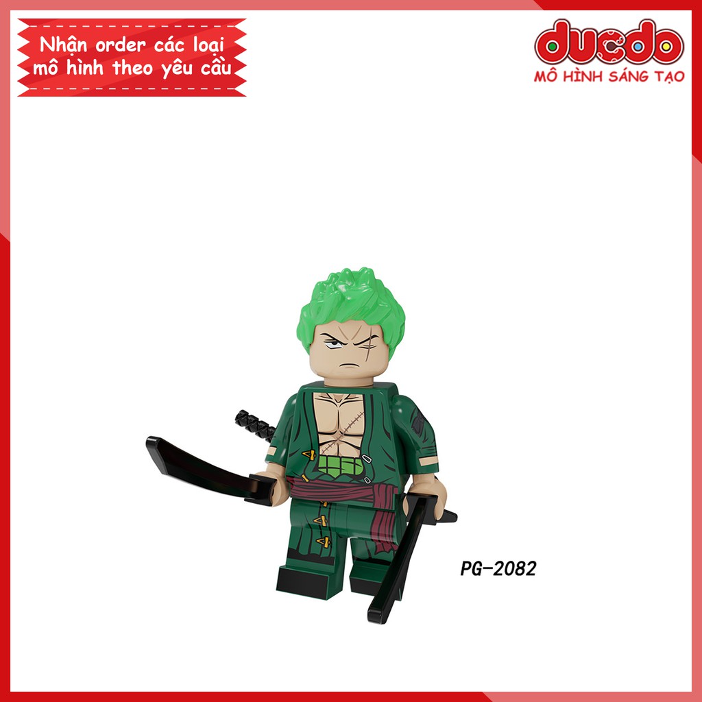 Minifigures các nhân vật trong Đảo hải tặc One Piece - Đồ chơi Lắp ghép Xếp hình Mô hình Mini Luffy, Zoro POGO PG8244