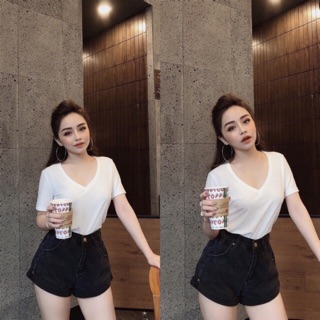 ÁO THUN GIẤY CỔ TIM CHẤT SIÊU MÁT - VIDEO + ẢNH THẬT