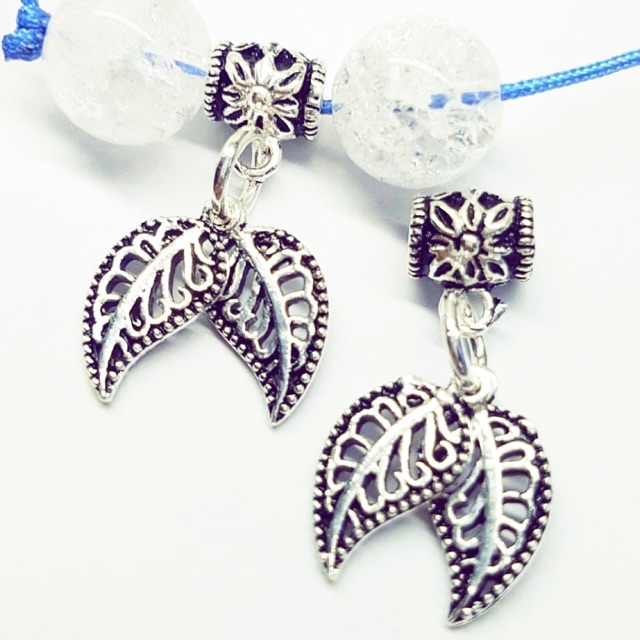 Charm lá bạc