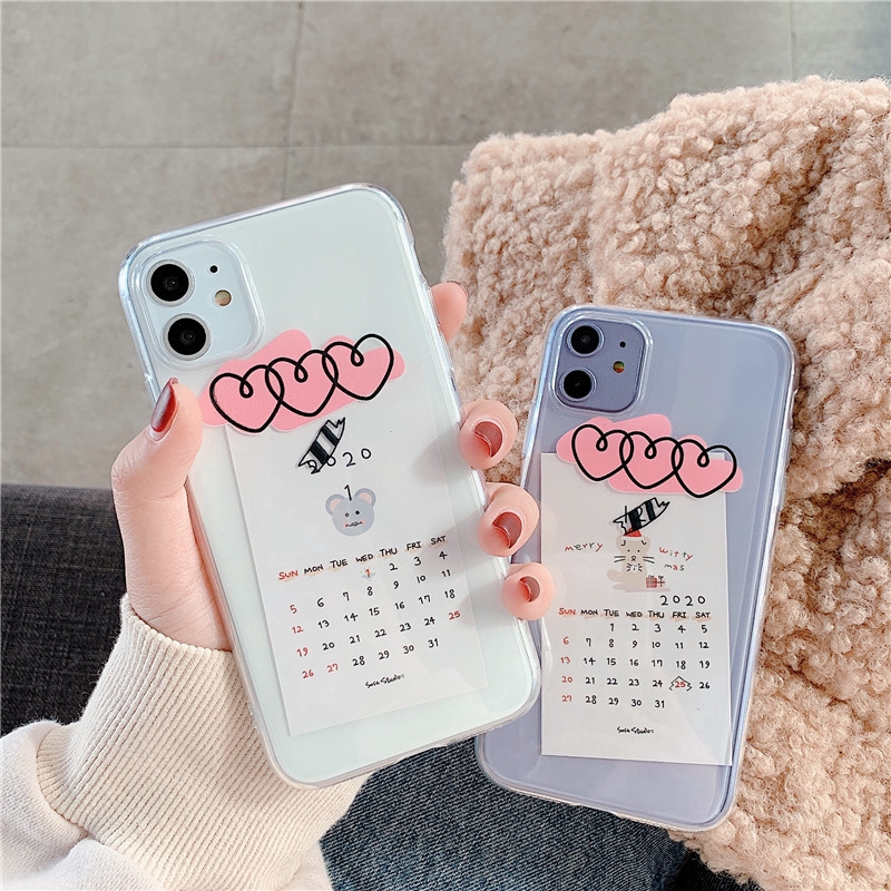 Ốp điện thoại mềm trong suốt giúp theo dõi ngày tháng dành cho Iphone 11 11pro 11proMax 6 6plus 7 8 7plus 8plus XR XS | BigBuy360 - bigbuy360.vn
