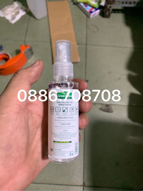 Rửa tay khô Green cross 70ml(tem mới)