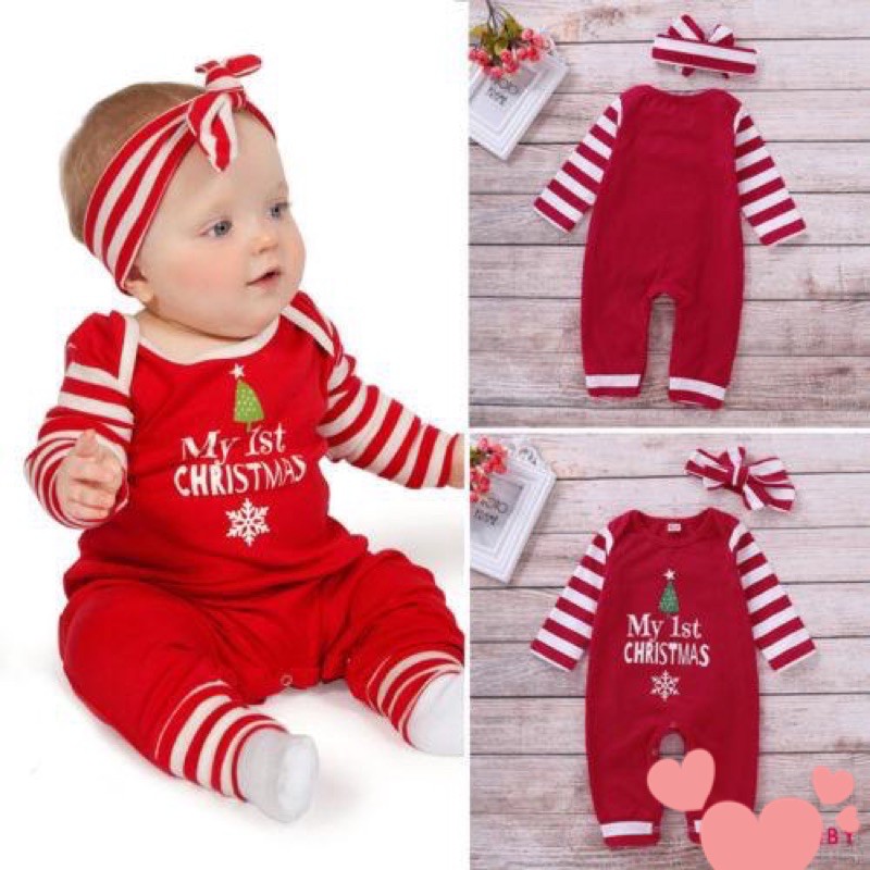 BODY ĐỎ NOEL(GIÁNG SINH) CHO BÉ KÈM NƠ