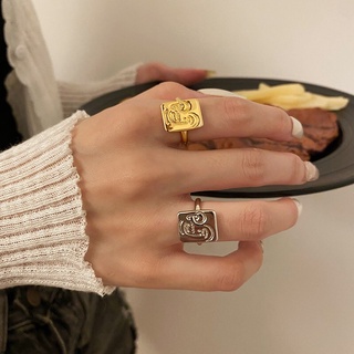 Bộ nhẫn 3 chiếc mạ vàng phong cách Vintage dành cho nữ