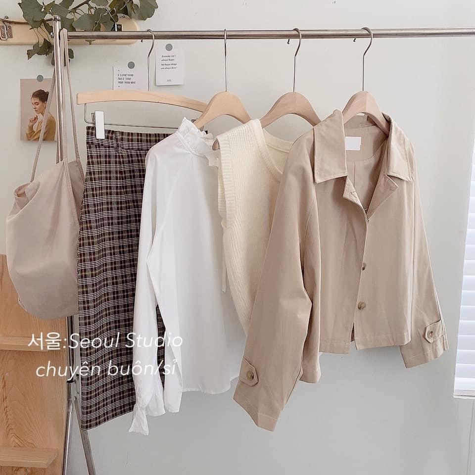 BLAZER HÀN/ ÁO KHOÁC VEST NỮ PHONG CÁCH HÀN QUỐC/1 LỚP BN008 | BigBuy360 - bigbuy360.vn