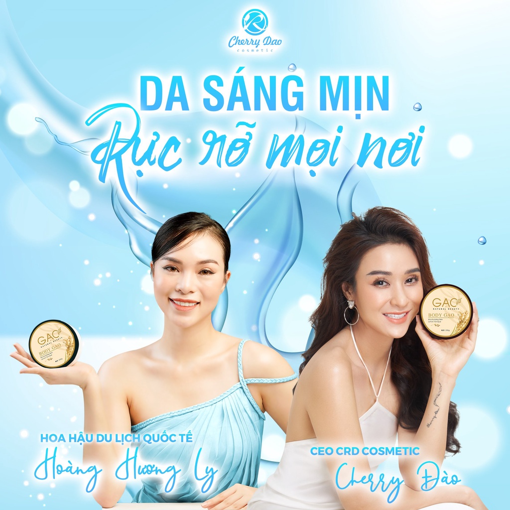 Kem Body trắng da Gạo Natural Dưỡng trắng da toàn thân Chính Hãng