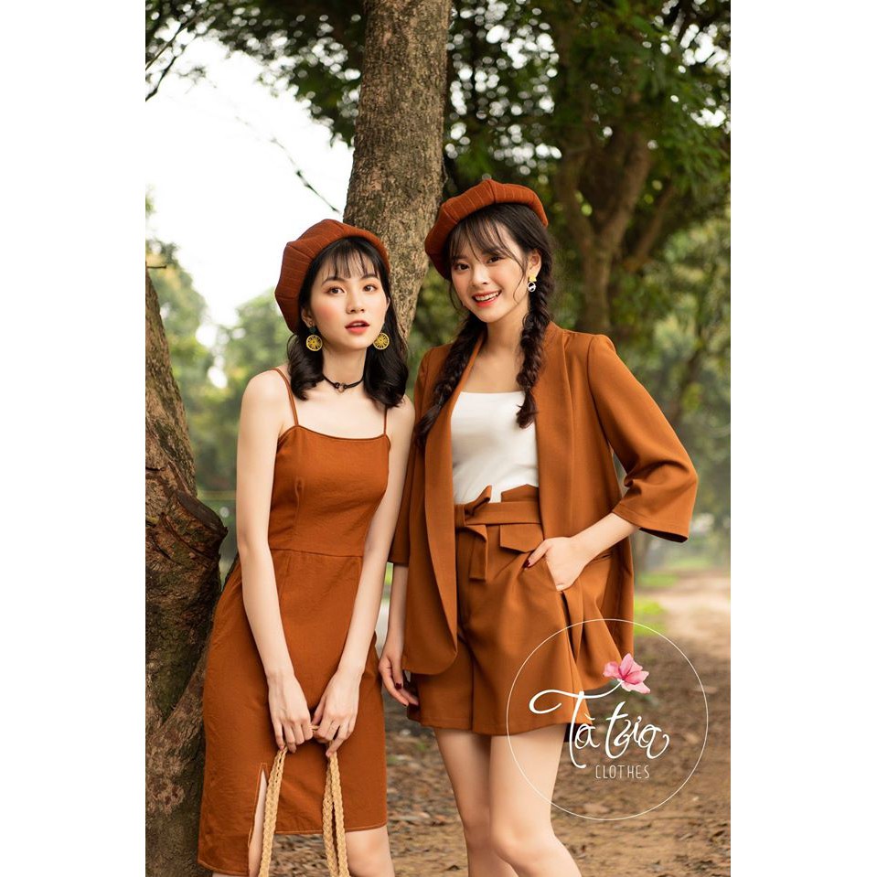 Tà Tưa Clothes Set Áo vest nâu, phối quần | BigBuy360 - bigbuy360.vn