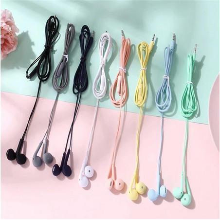 （COD） U19 Macaron Màu 3,5mm HIFI Tai nghe qua tai Tai nghe 1,2mm