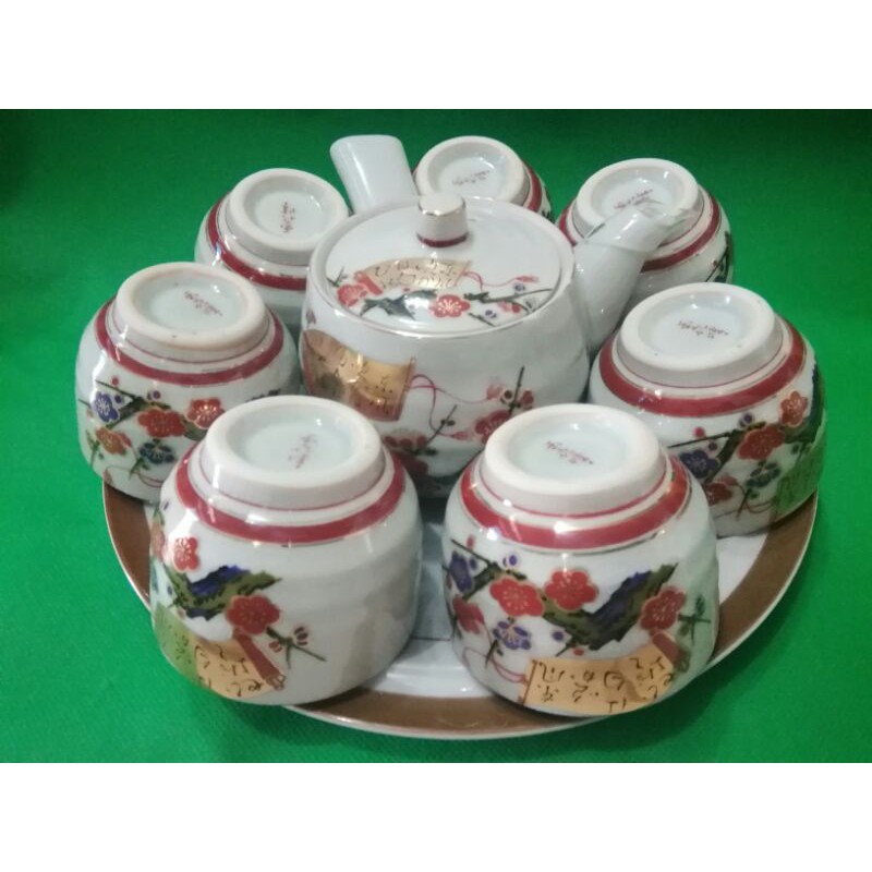 Set trà Kutani men rạn