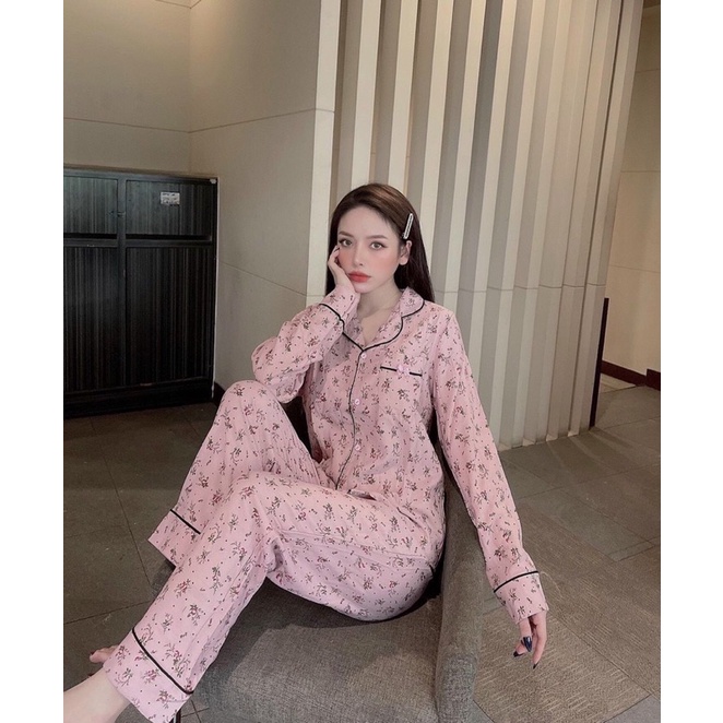 [ẢNH THẬT] Bộ mặc nhà thu đông nữ, Pijama nhung tăm xinh xắn + HOAHANASLEEPWEAR | BigBuy360 - bigbuy360.vn