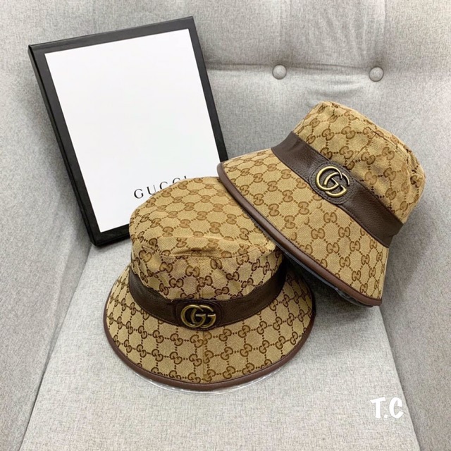 Mũ bucket gucci đai da