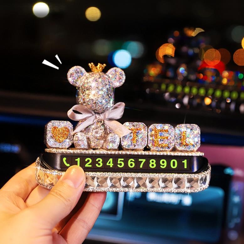 Bảng Số Điện Thoại Ô Tô Gấu Sang Trọng , Dãy Số Điện Thoại Trên Xe Hơi Gấu Dễ Thương