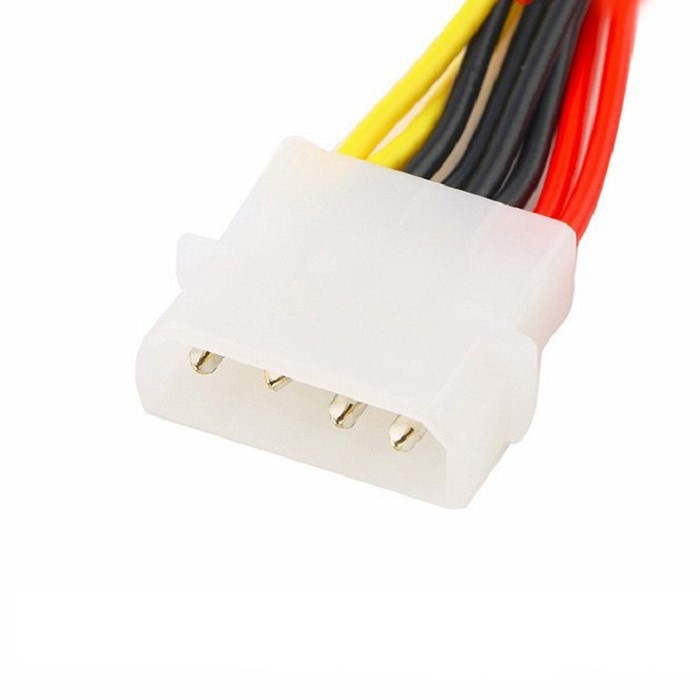 Cáp chia nguồn Molex IDE 4 pin ra 2 SATA 20cm