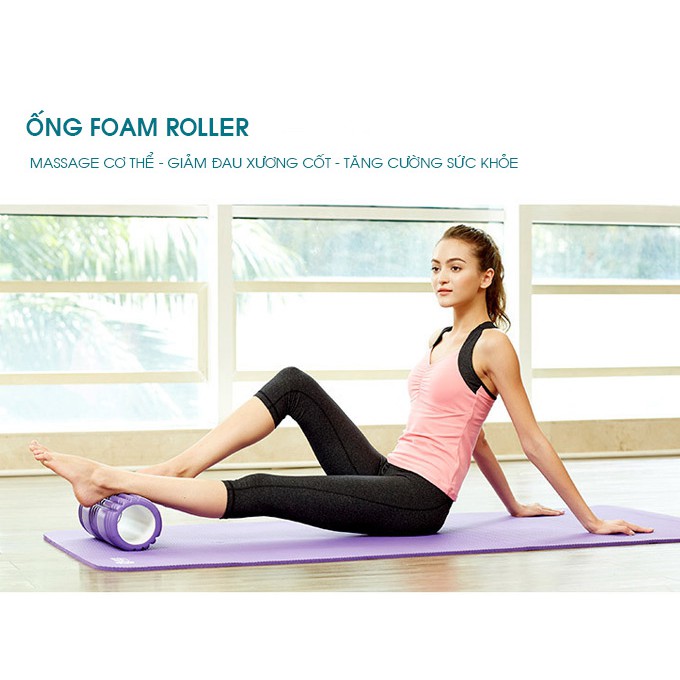 Con lăn massage Foam Roller tập Yoga