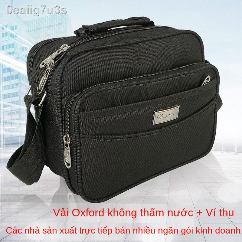0eaiig7u3sTúi nam mới, túi đeo vai thông thường, chéo nam, ví nữ, xách công sở, vải Oxford, thắt lưng sở