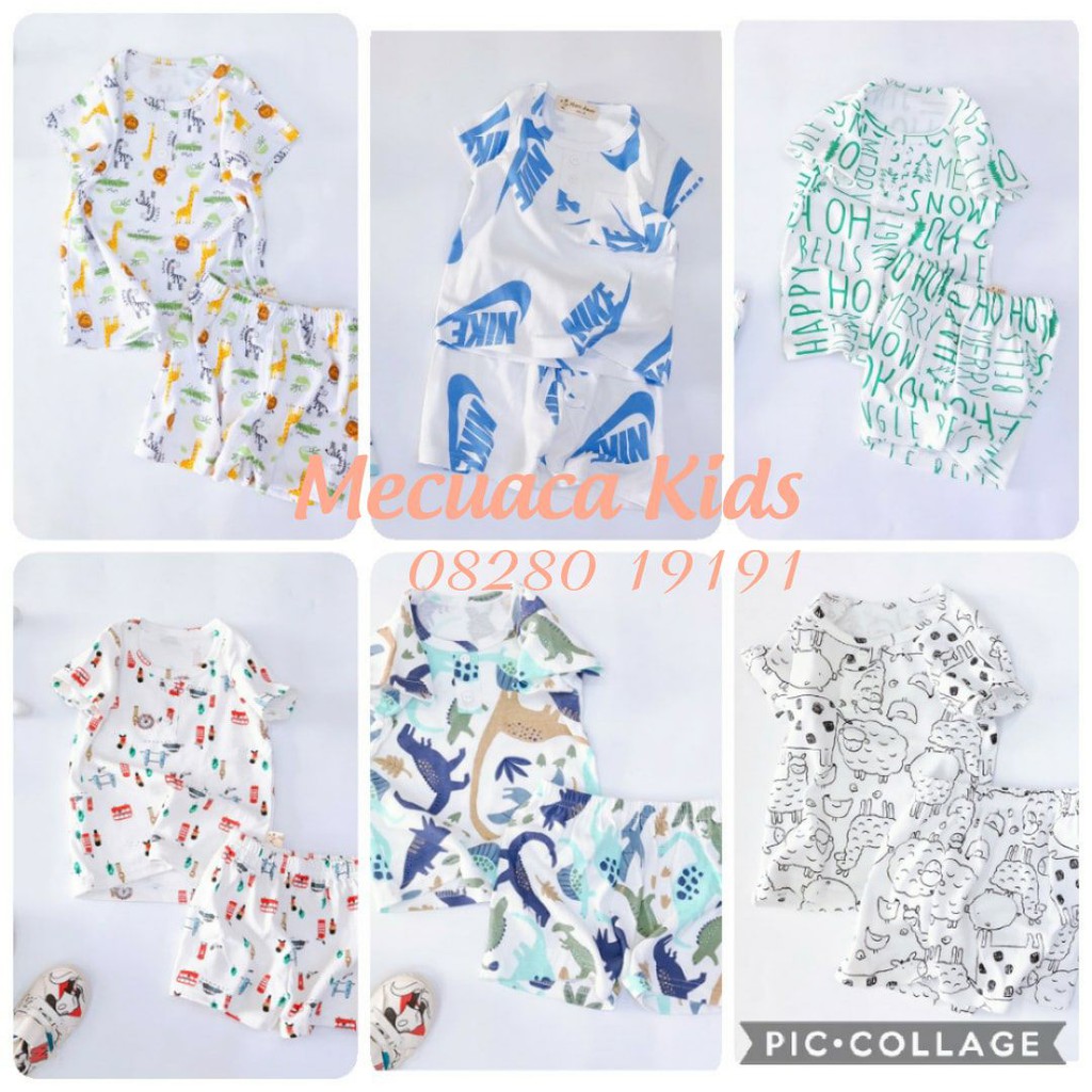 [1-7y] [CHỌN MẪU] Bộ cộc tay/ bộ mặc nhà/bộ ngủ cotton cho bé/bé trai/bé gái