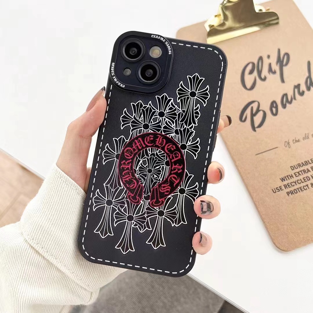 Ốp Điện Thoại Da Mềm Phối Nút Kim Loại Dành Cho iPhone 7 / 8 2020 7 / 8 PLUS XS XR XSMAX 11 12 13 PRO MAX