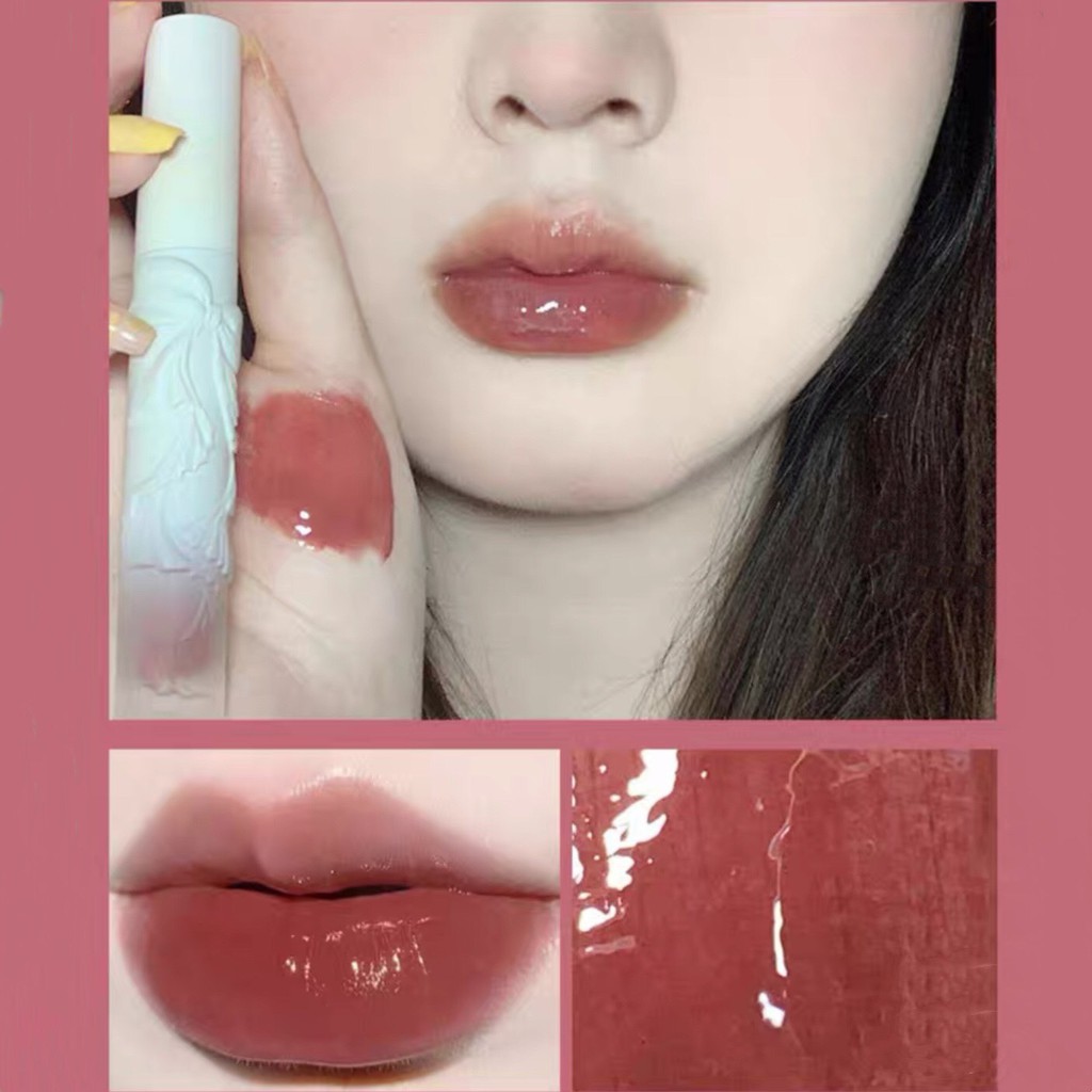 Son tint bóng nơ GOGO TALES mềm môi căng mọng Sweet Girl Mirror Light Lip Dew hot trend lâu trôi Gogotales GT2471 GOGO84