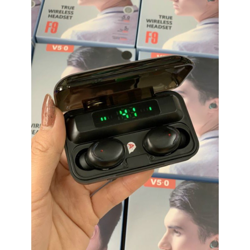 tai nghe Bluetooth f9pro kiềm sạc dự phòng