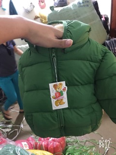 Áo khoác lót nỉ cho bé