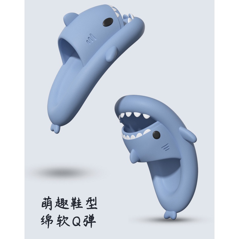 Dép Sandal Đế Dày 4cm Hình Cá Mập Hoạt Hình Vui Nhộn Thời Trang Cho Bé Gái