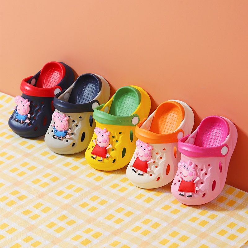 Dép Đi Biển Chống Trượt Hình Heo Peppa Đáng Yêu Cho Trẻ Em 1-6 Tuổi
