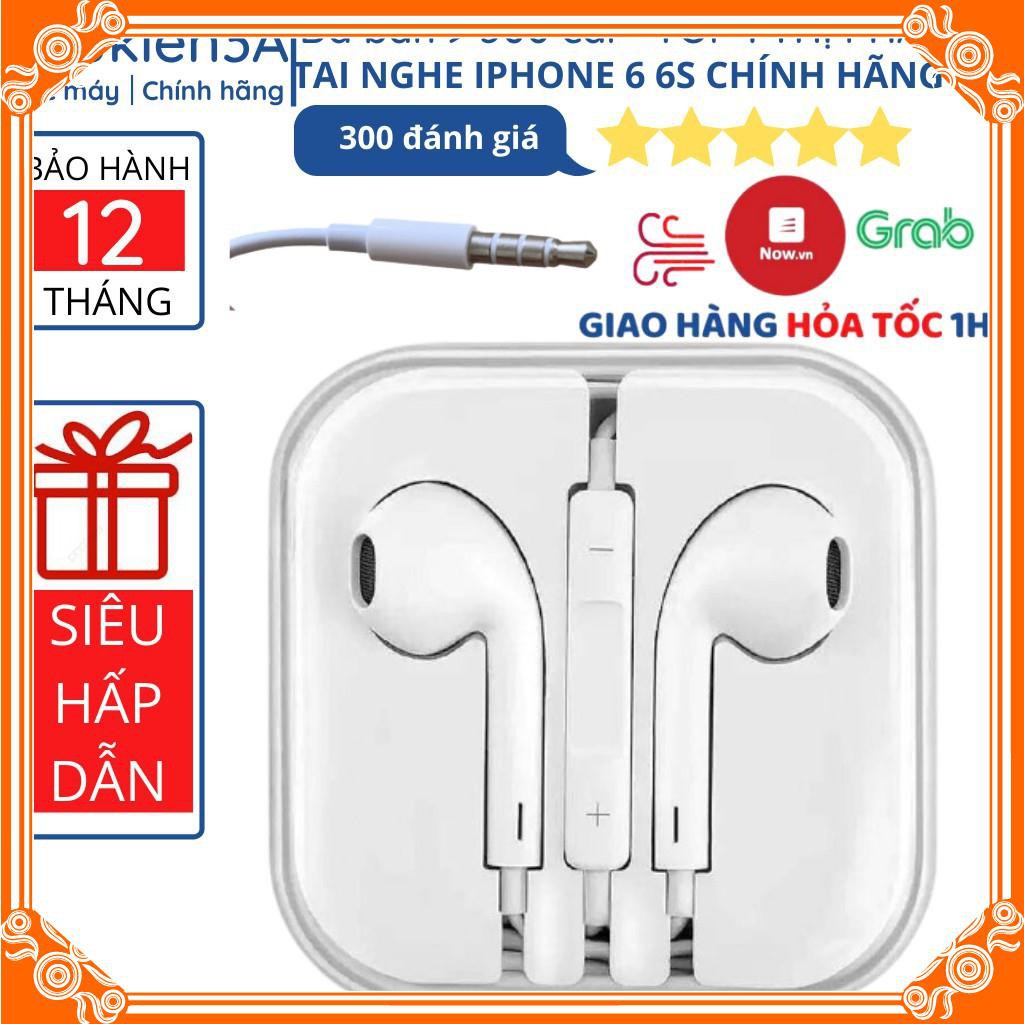 [FREESHIP-TOÀN QUỐC] Tai nghe iphone 6 6s plus chính hãng chân tròn 3.5mm