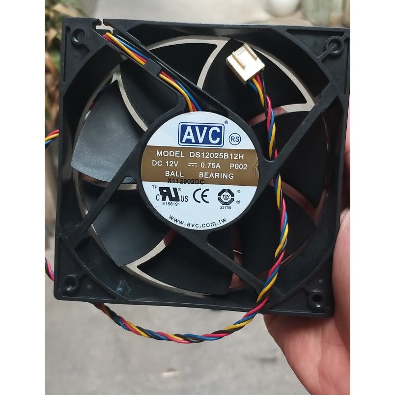 Fan quạt 12cm siêu mạnh tản nhiệt máy tính dòng 12v, ampe 0.3 đến 1.0a, hàng tháo máy Server