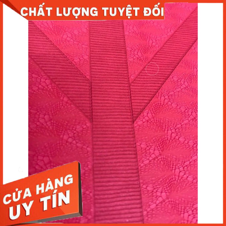 Thảm tập yoga TPE CACAO 1 lớp có hình định tuyến 8mm - Thảm tập yoga cao cấp