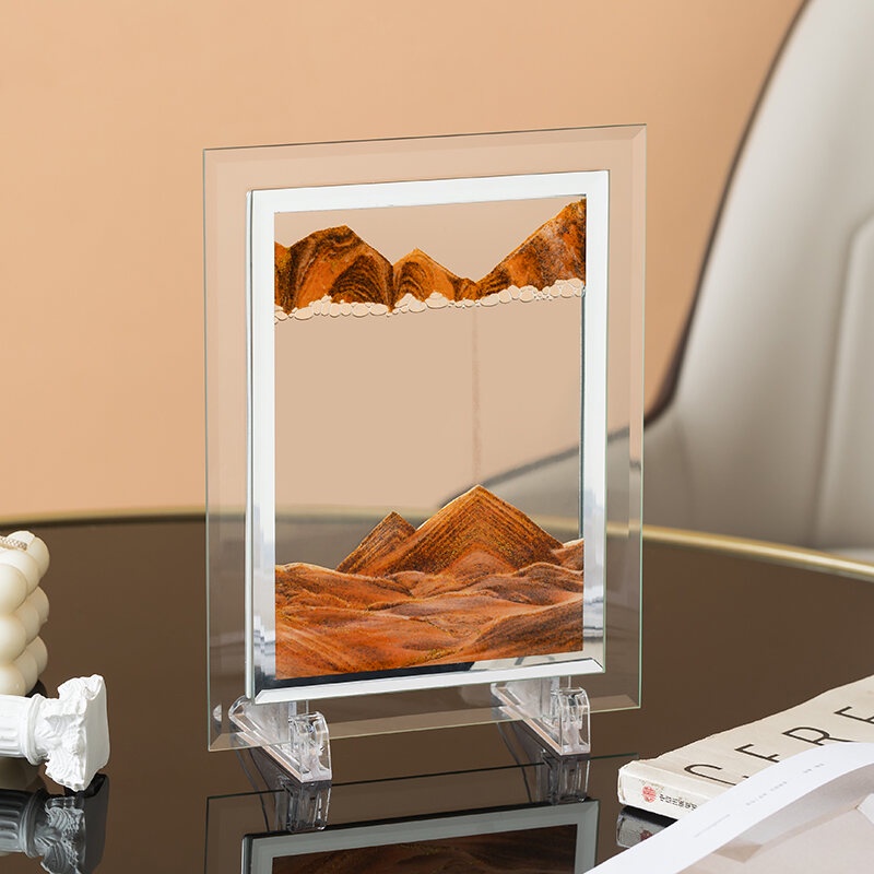 Tranh Trang Trí Hạt Cát Chảy Lún 3D Chuyển Động Nghệ Thuật, Quà Tặng Decor Giảm Stress