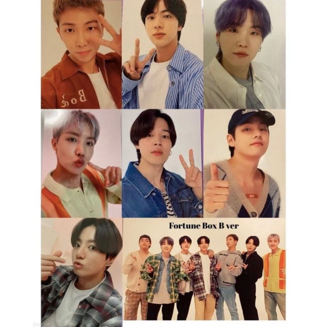VStore - duyendo97  CARD TRONG SET BTS FORTUNE BOX IN JAPAN 2022