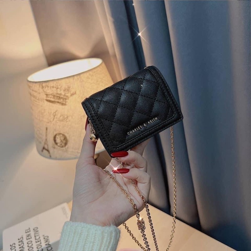 Túi Mini, Ví CK Hot Hit Chất Da Hạt Full Box