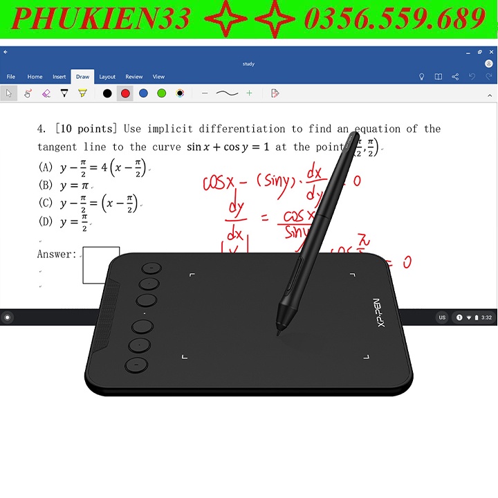 Bảng Vẽ Điện Tử XP-PEN Deco Mini4 Android 8192 Mức Lực Nhấn