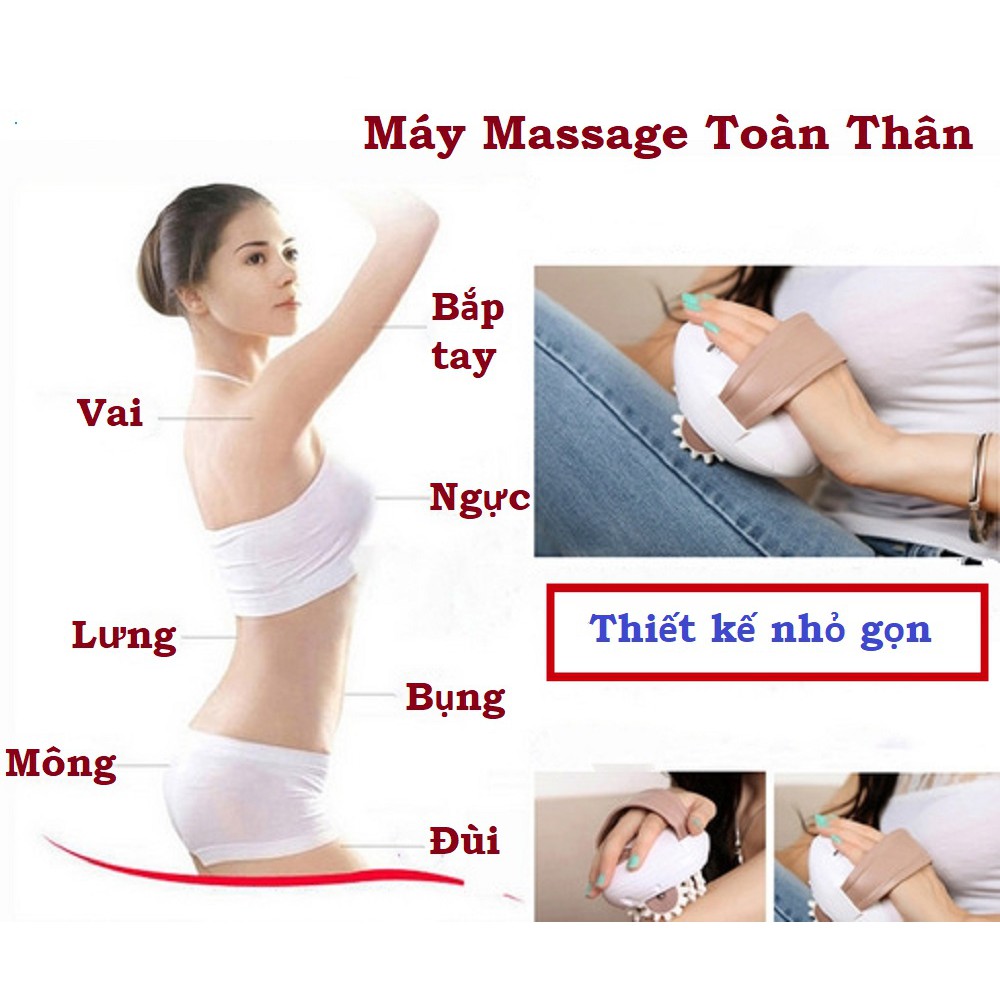 Máy Massage, Máy Massage Trị Liệu Cầm Tay Đánh Tan Mỡ Body Slimmer Massge Mọi Vùng Trên Cơ thể