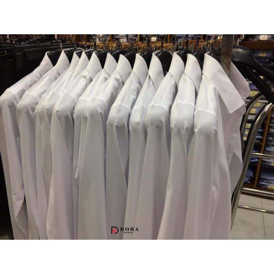 Áo Sơ Mi Trắng Nữ Tay Ngắn -  Áo Sơ Mi Công Sở Nữ Cotton Cao Cấp.