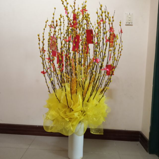 Bình hoa nụ tầm xuân v.2