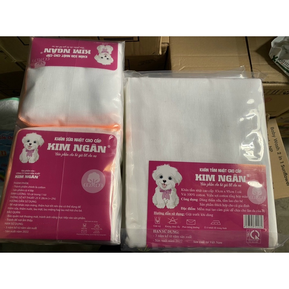 Khăn tắm gạc lớn 5 lớp HotGa/ 4 lớp Kim Ngân, Khăn xô tắm cho bé sơ sinh - Update mẫu mới