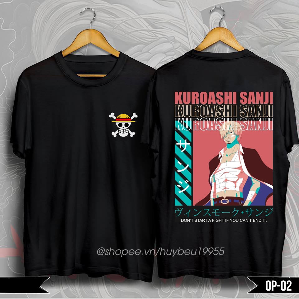 Áo thun onepiece, áo phông anime in hình one piece đảo hải tặc mẫu mới giá rẻ