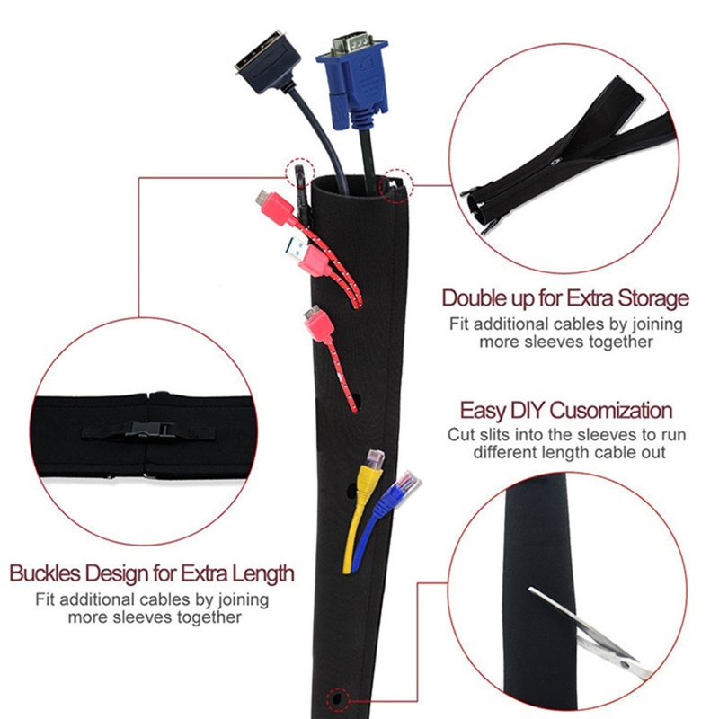 Túi Đựng Dây Cáp Có Khóa Kéo Cho Protec