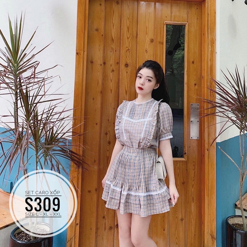 Bigsize Set caro xốp S309