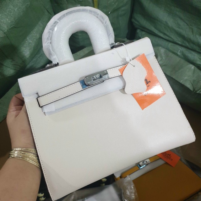 Túi chữ hm kelly sz 25 tặng kèm khăn