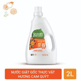 Nước giặt gốc thực vật Seventh Generation Fresh Citrus 2L (Chai)