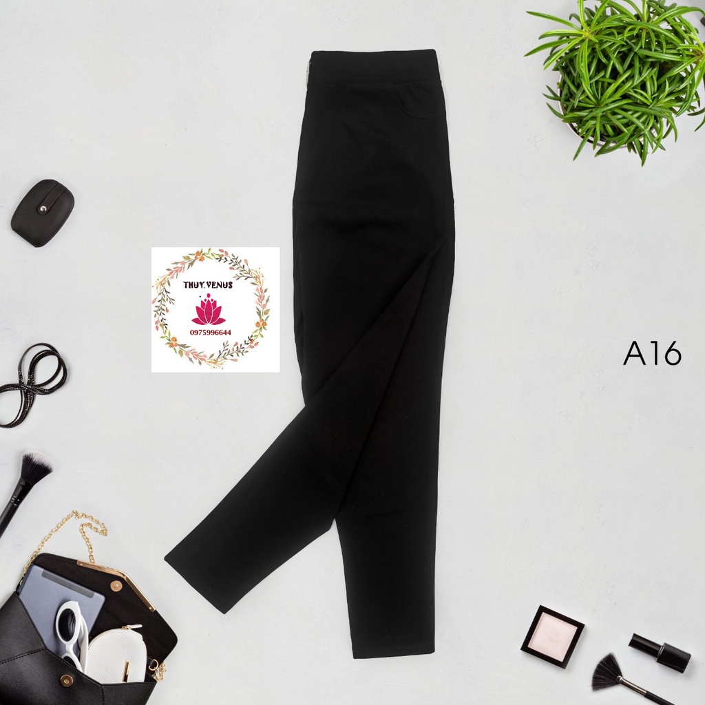 Quần legging cạp đính logo vải cao umi hàn dành cho nữ- Xưởng May ThuVu