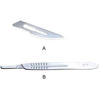 Dao mổ thiến heo kèm 10 lưỡi dao số 23
